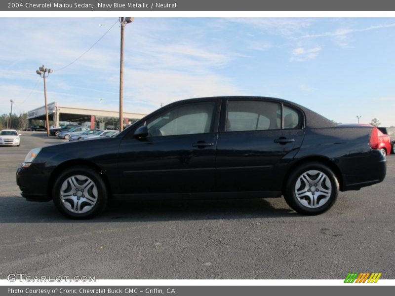 Navy Blue Metallic / Neutral 2004 Chevrolet Malibu Sedan