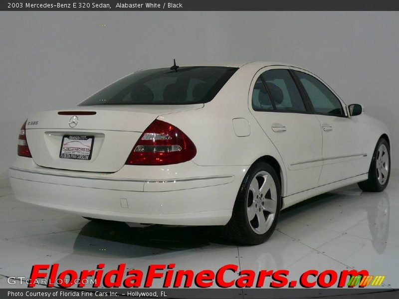 Alabaster White / Black 2003 Mercedes-Benz E 320 Sedan