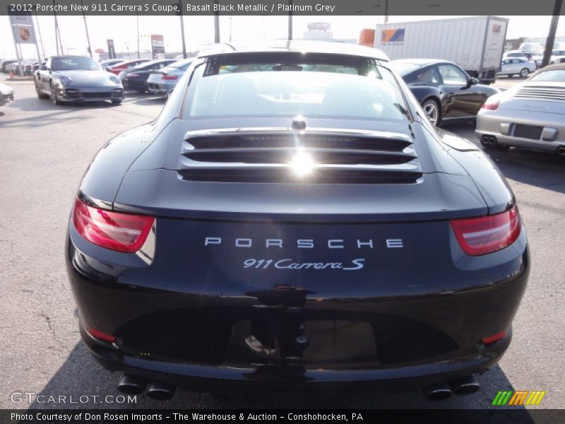  2012 New 911 Carrera S Coupe Basalt Black Metallic