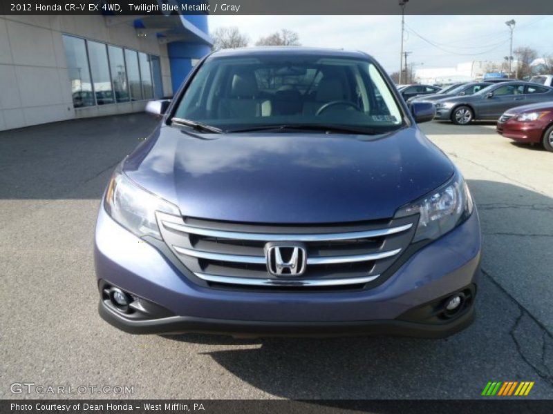 Twilight Blue Metallic / Gray 2012 Honda CR-V EX 4WD