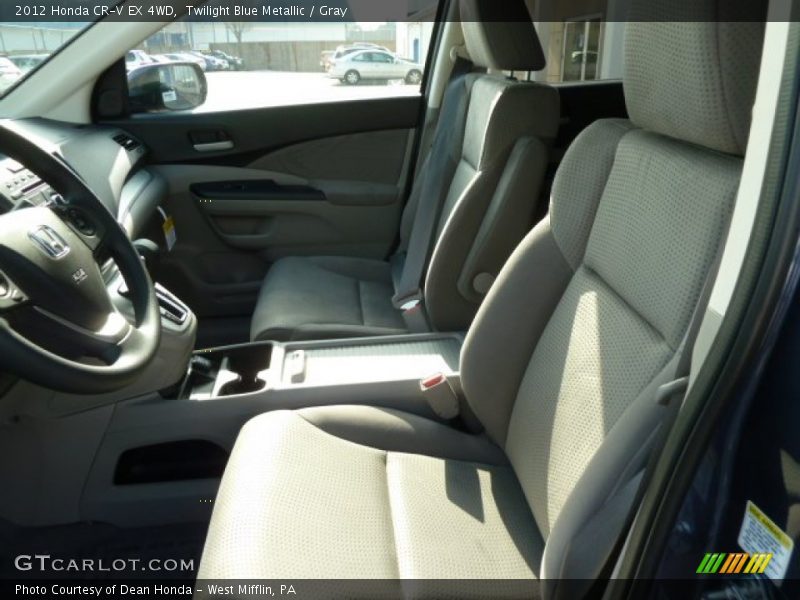 Twilight Blue Metallic / Gray 2012 Honda CR-V EX 4WD
