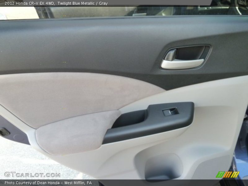 Twilight Blue Metallic / Gray 2012 Honda CR-V EX 4WD