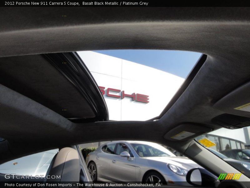 Sunroof of 2012 New 911 Carrera S Coupe