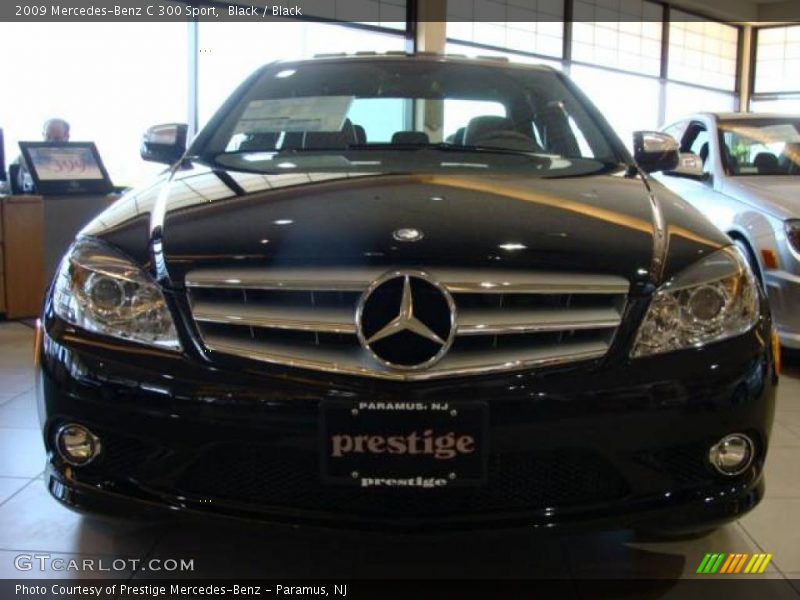 Black / Black 2009 Mercedes-Benz C 300 Sport