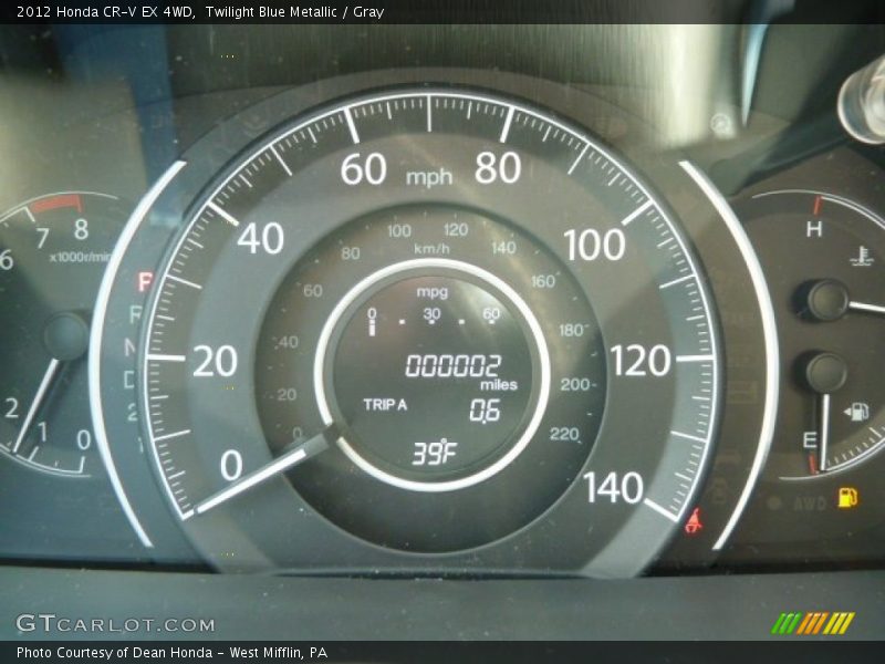  2012 CR-V EX 4WD EX 4WD Gauges