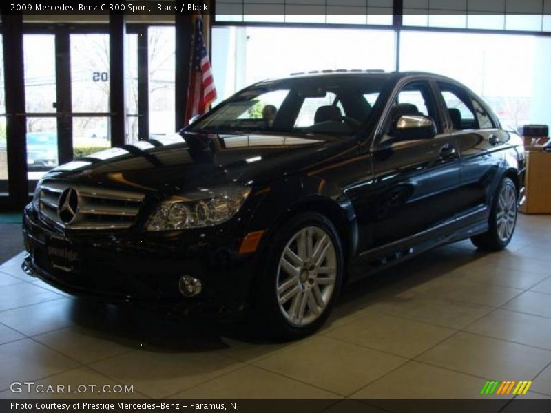 Black / Black 2009 Mercedes-Benz C 300 Sport