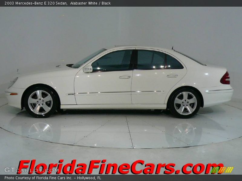 Alabaster White / Black 2003 Mercedes-Benz E 320 Sedan