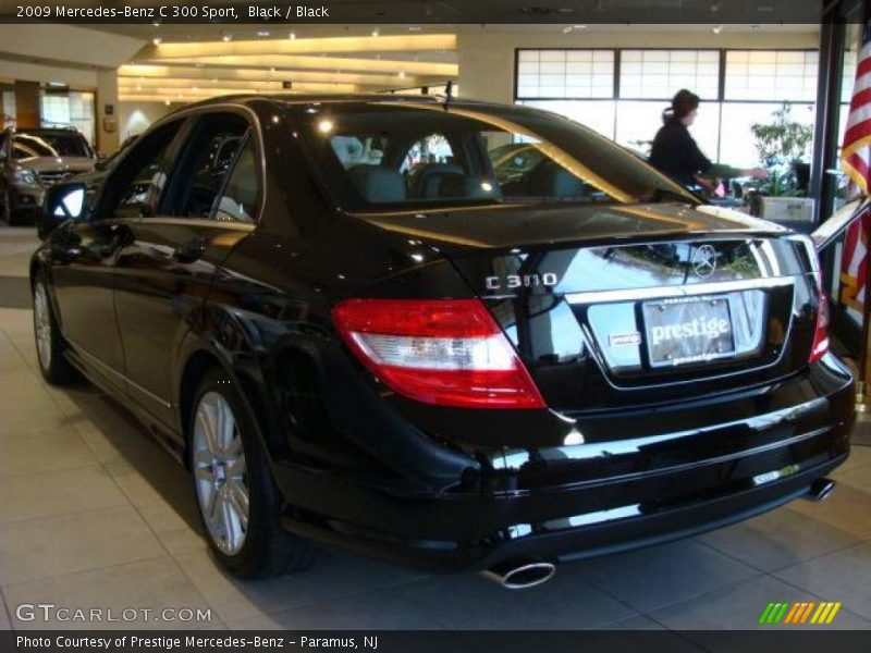 Black / Black 2009 Mercedes-Benz C 300 Sport