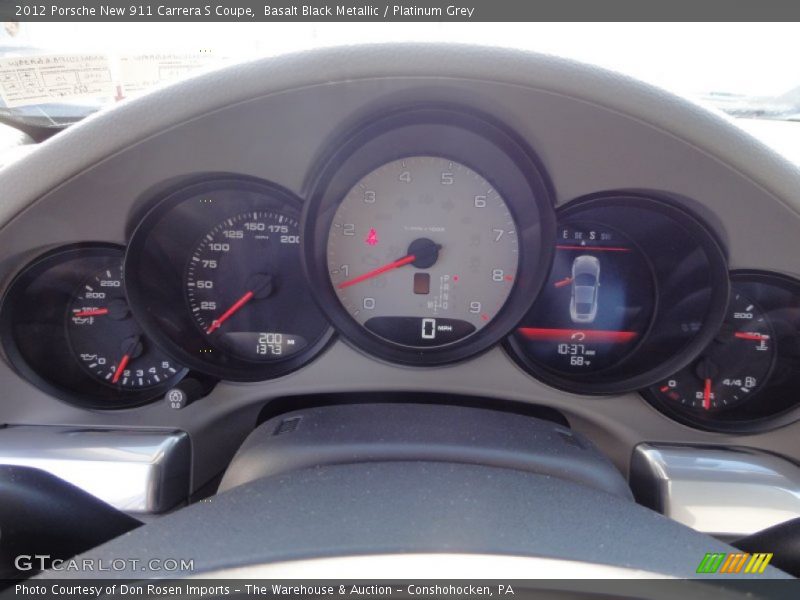  2012 New 911 Carrera S Coupe Carrera S Coupe Gauges