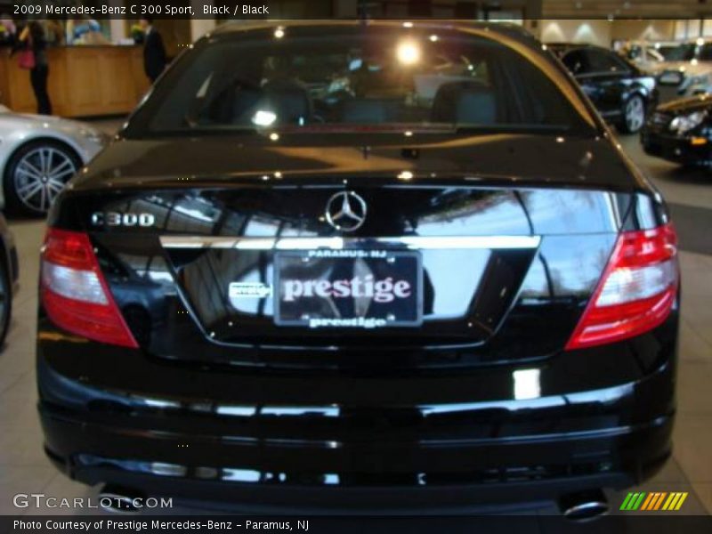 Black / Black 2009 Mercedes-Benz C 300 Sport