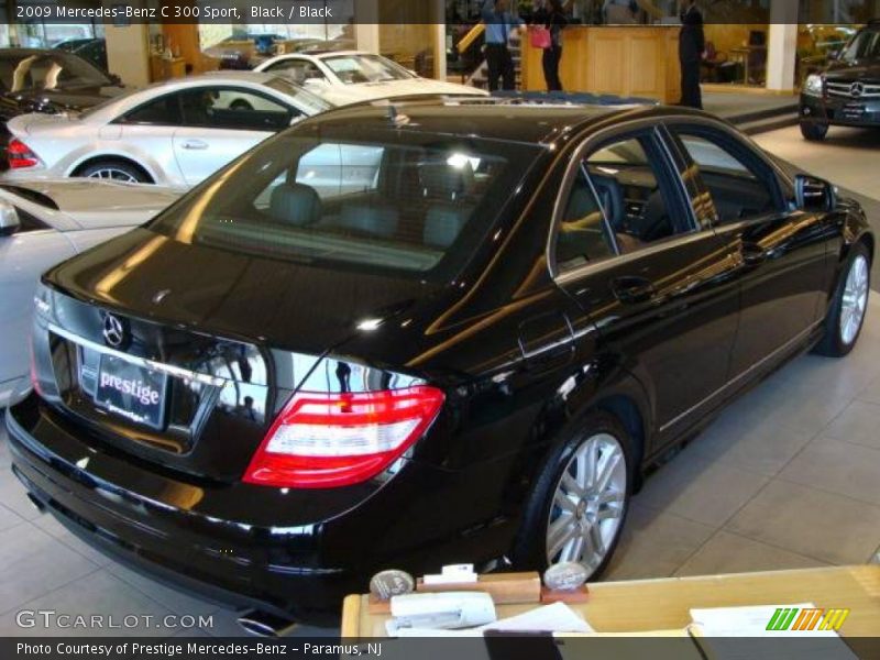 Black / Black 2009 Mercedes-Benz C 300 Sport
