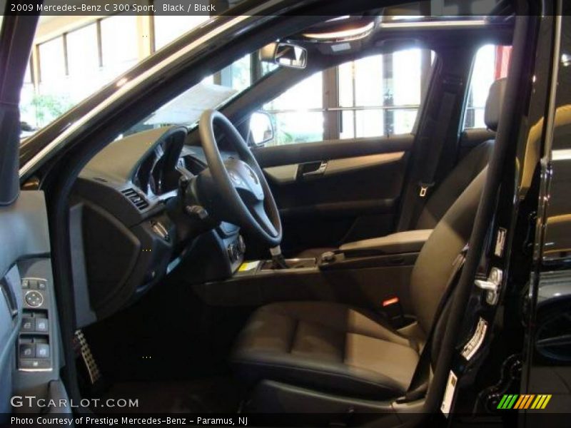 Black / Black 2009 Mercedes-Benz C 300 Sport