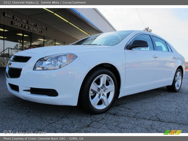 Summit White / Cocoa/Cashmere 2012 Chevrolet Malibu LS