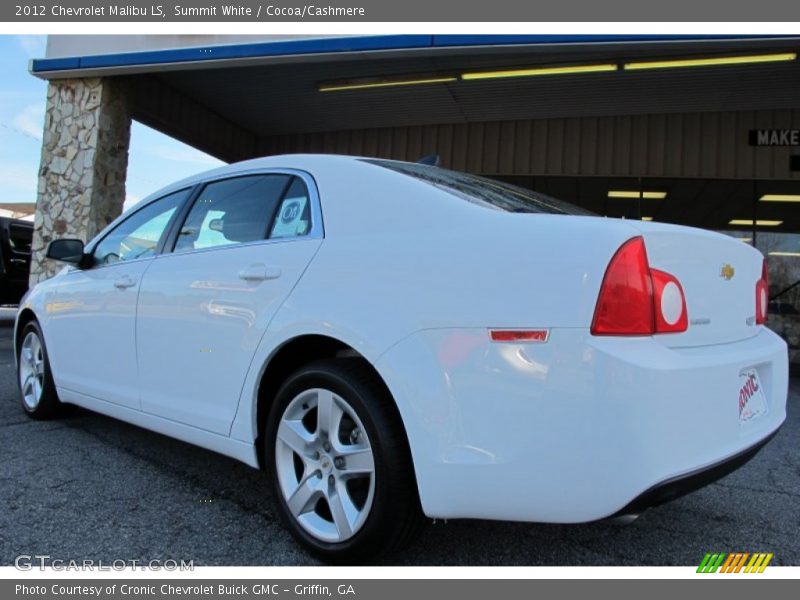 Summit White / Cocoa/Cashmere 2012 Chevrolet Malibu LS