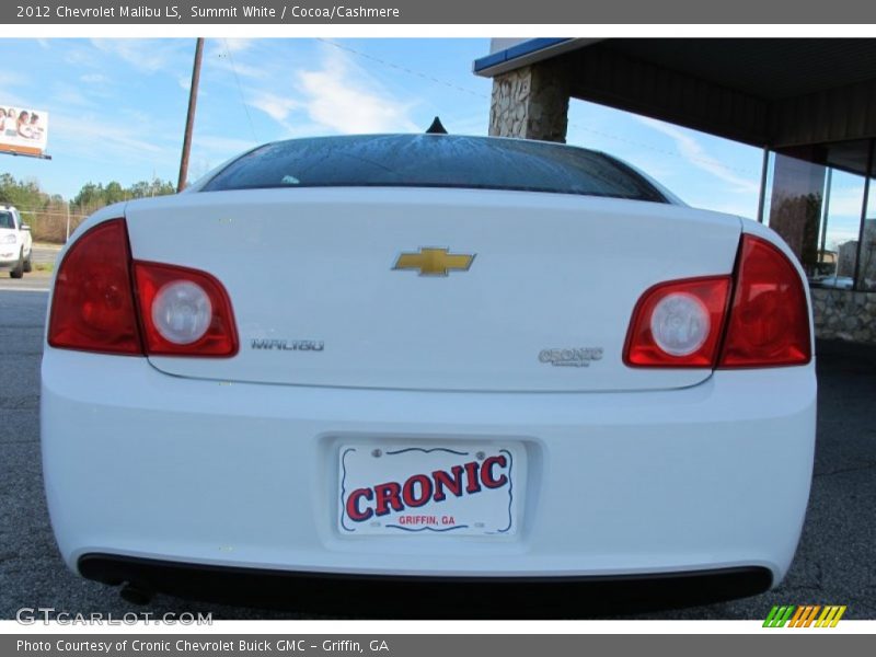 Summit White / Cocoa/Cashmere 2012 Chevrolet Malibu LS