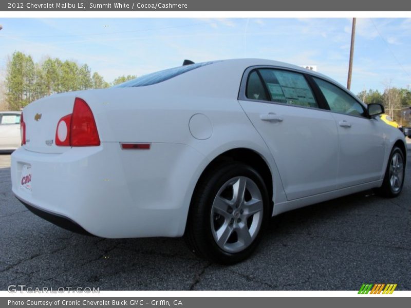 Summit White / Cocoa/Cashmere 2012 Chevrolet Malibu LS