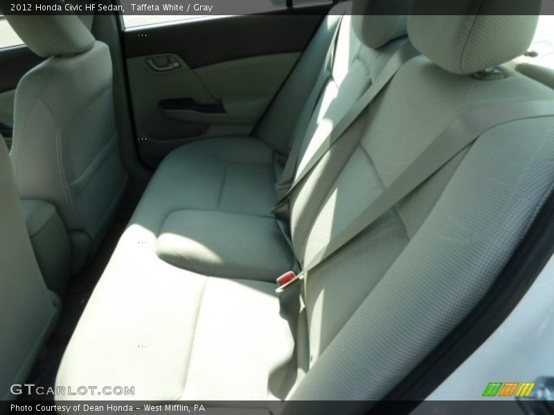 Taffeta White / Gray 2012 Honda Civic HF Sedan