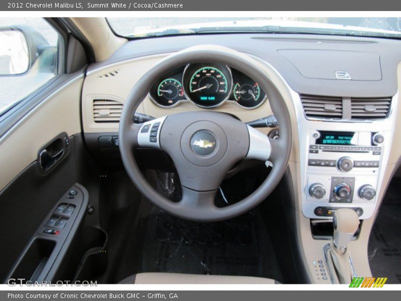 Summit White / Cocoa/Cashmere 2012 Chevrolet Malibu LS