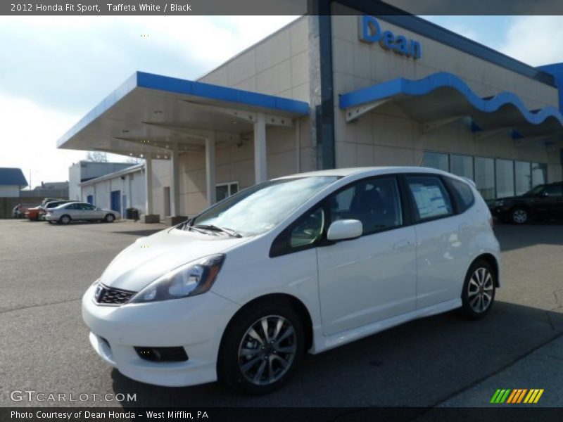 Taffeta White / Black 2012 Honda Fit Sport