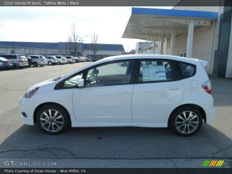 Taffeta White / Black 2012 Honda Fit Sport