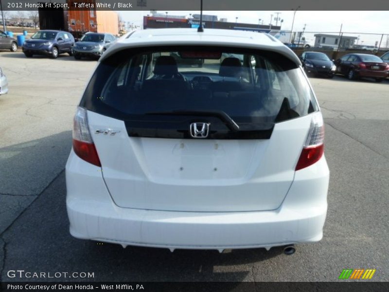 Taffeta White / Black 2012 Honda Fit Sport