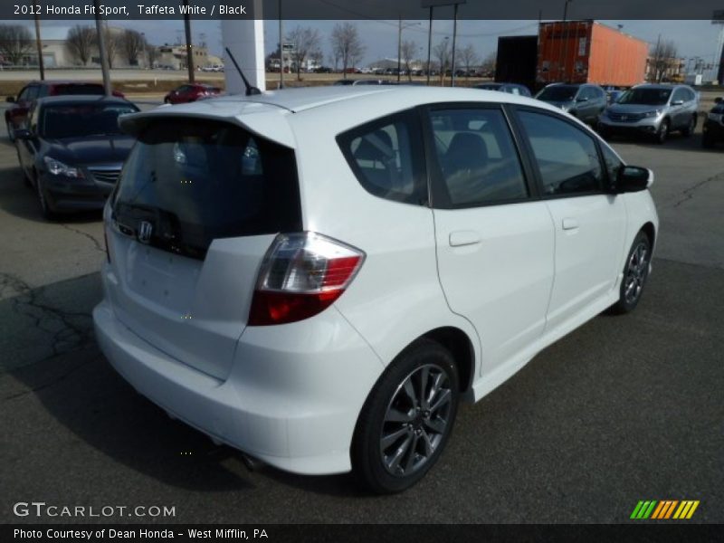 Taffeta White / Black 2012 Honda Fit Sport