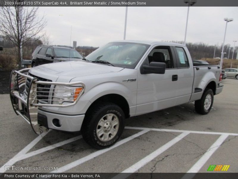 Brilliant Silver Metallic / Stone/Medium Stone 2009 Ford F150 STX SuperCab 4x4