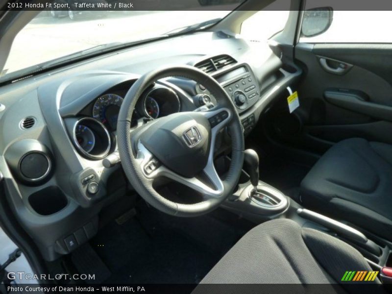 Taffeta White / Black 2012 Honda Fit Sport