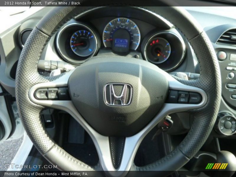 Taffeta White / Black 2012 Honda Fit Sport