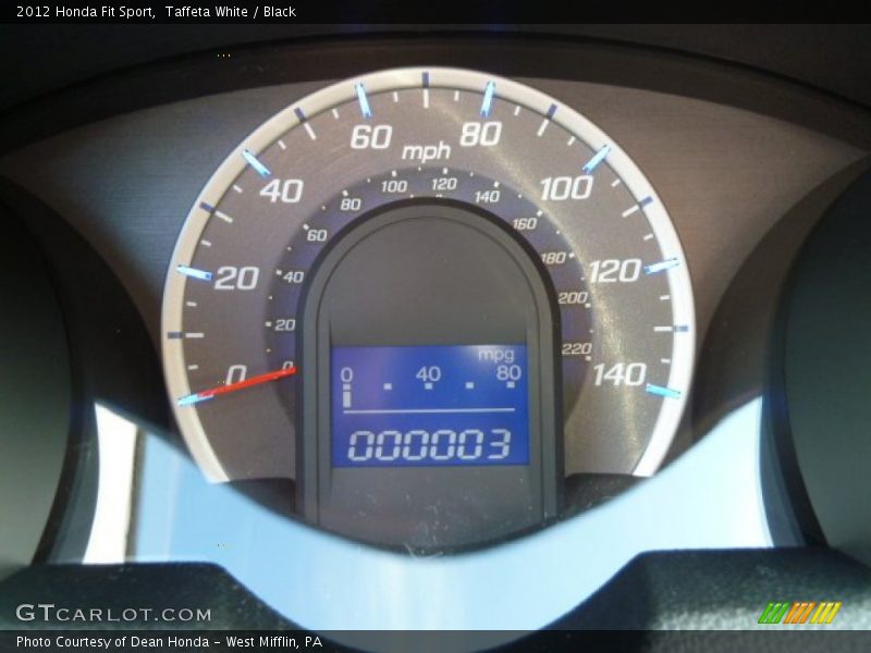 Taffeta White / Black 2012 Honda Fit Sport