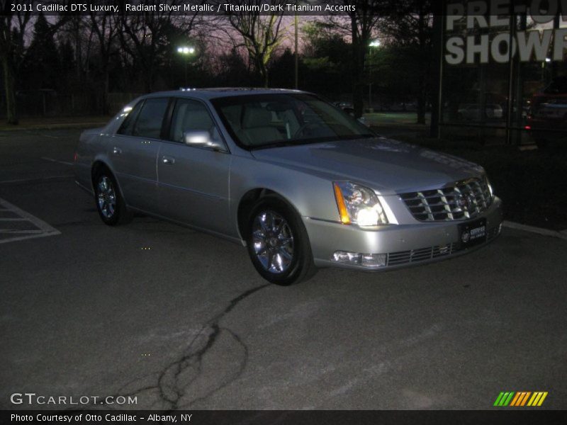 Radiant Silver Metallic / Titanium/Dark Titanium Accents 2011 Cadillac DTS Luxury
