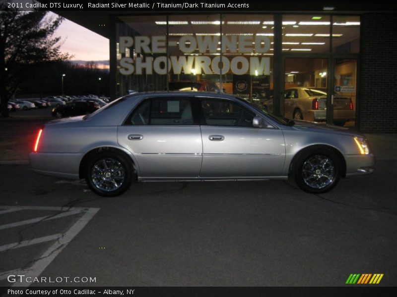 Radiant Silver Metallic / Titanium/Dark Titanium Accents 2011 Cadillac DTS Luxury