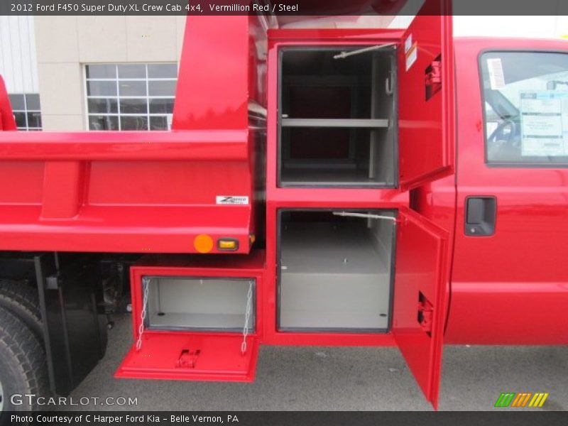 Vermillion Red / Steel 2012 Ford F450 Super Duty XL Crew Cab 4x4