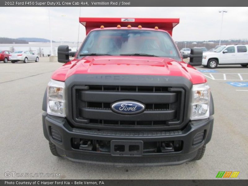 Vermillion Red / Steel 2012 Ford F450 Super Duty XL Crew Cab 4x4