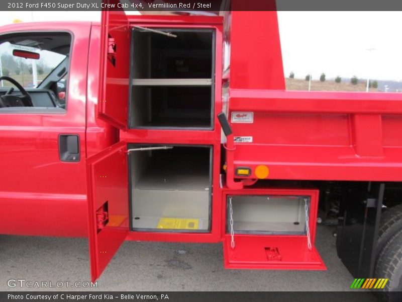Vermillion Red / Steel 2012 Ford F450 Super Duty XL Crew Cab 4x4