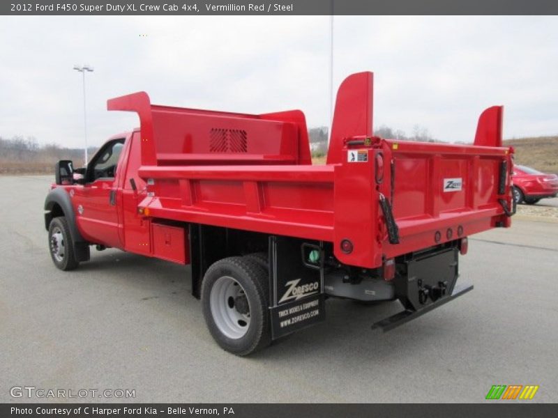 Vermillion Red / Steel 2012 Ford F450 Super Duty XL Crew Cab 4x4