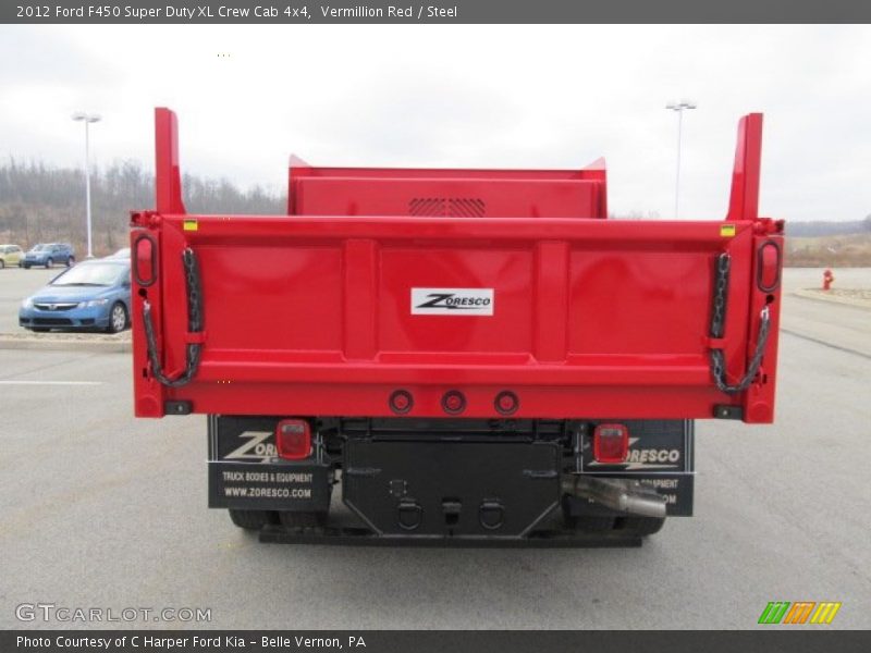 Vermillion Red / Steel 2012 Ford F450 Super Duty XL Crew Cab 4x4