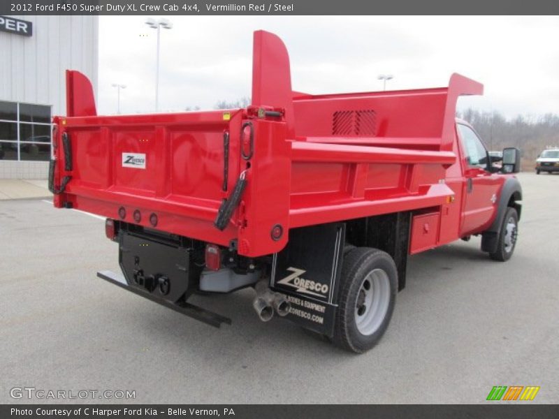 Vermillion Red / Steel 2012 Ford F450 Super Duty XL Crew Cab 4x4