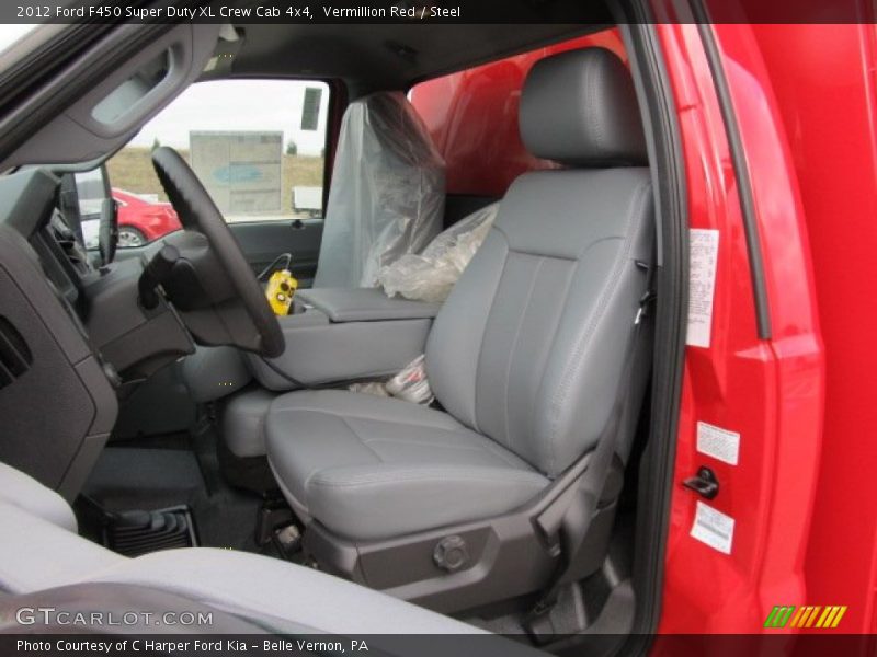 Vermillion Red / Steel 2012 Ford F450 Super Duty XL Crew Cab 4x4