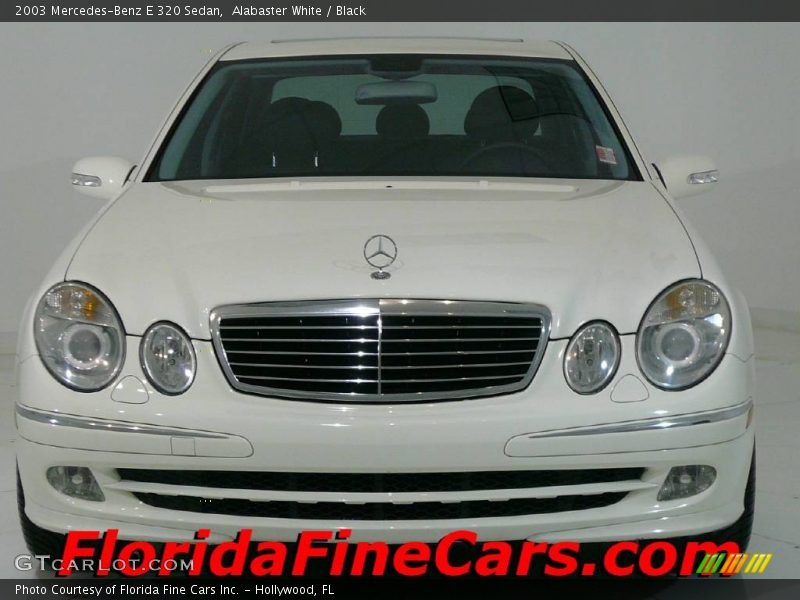 Alabaster White / Black 2003 Mercedes-Benz E 320 Sedan