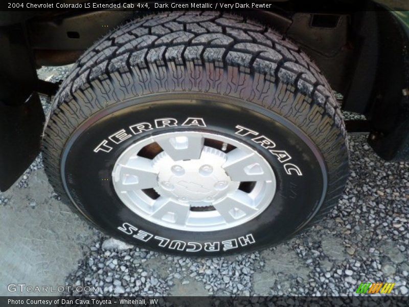 Dark Green Metallic / Very Dark Pewter 2004 Chevrolet Colorado LS Extended Cab 4x4