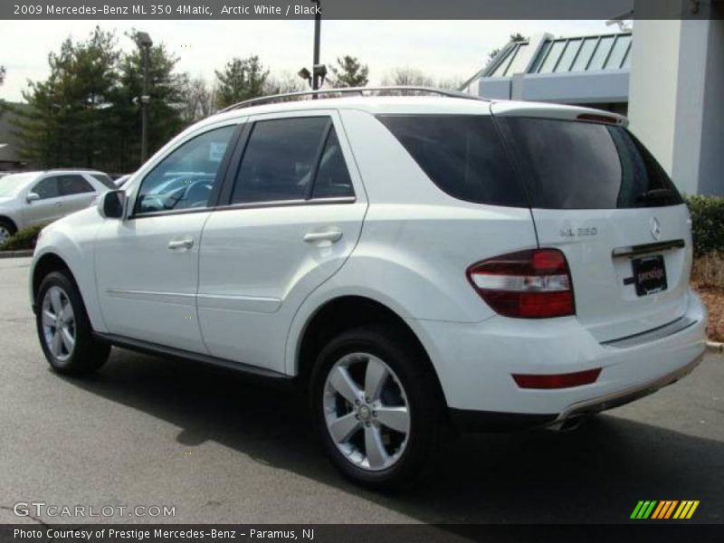 Arctic White / Black 2009 Mercedes-Benz ML 350 4Matic