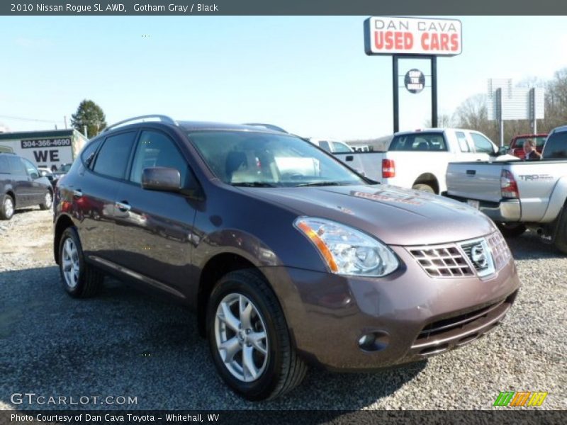 Gotham Gray / Black 2010 Nissan Rogue SL AWD
