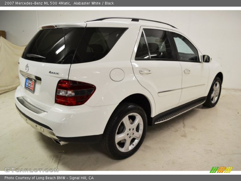 Alabaster White / Black 2007 Mercedes-Benz ML 500 4Matic