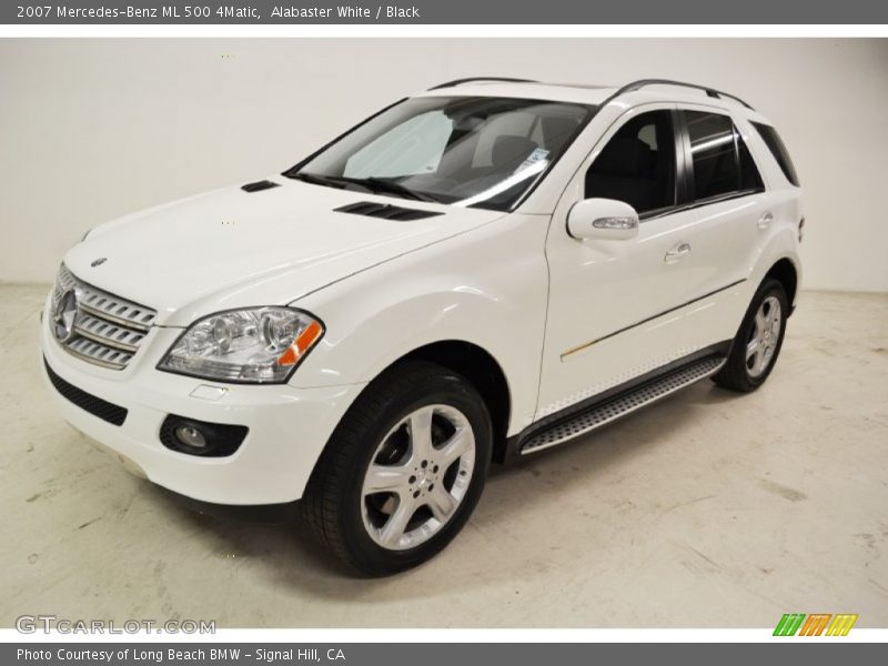 Alabaster White / Black 2007 Mercedes-Benz ML 500 4Matic