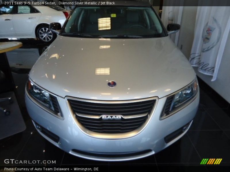 Diamond Silver Metallic / Jet Black 2011 Saab 9-5 Turbo4 Sedan