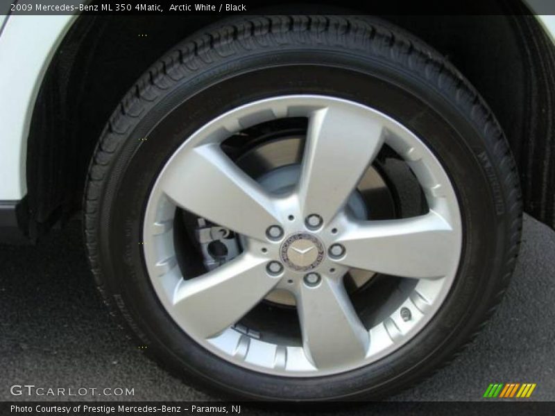 Arctic White / Black 2009 Mercedes-Benz ML 350 4Matic