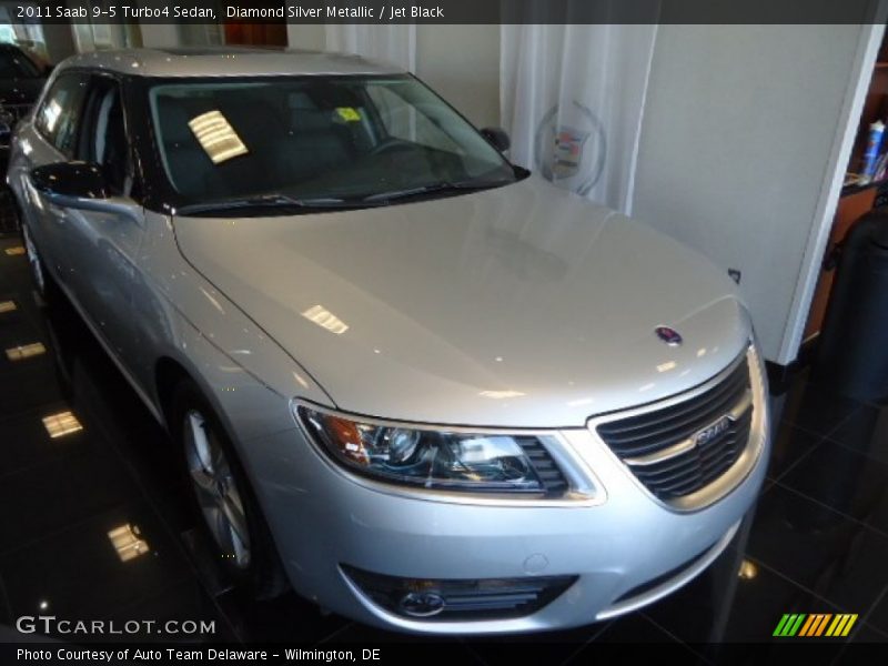 Diamond Silver Metallic / Jet Black 2011 Saab 9-5 Turbo4 Sedan