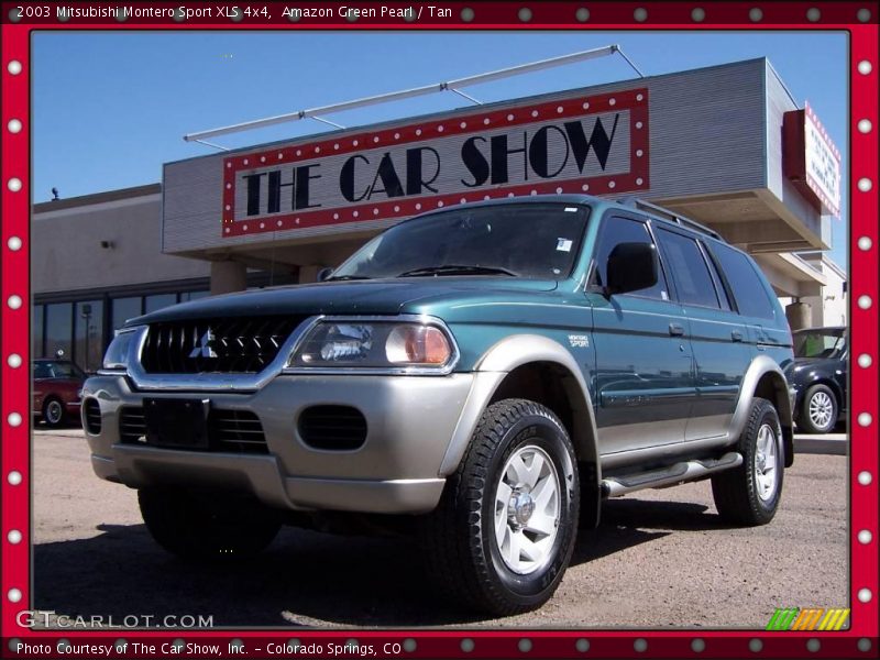 Amazon Green Pearl / Tan 2003 Mitsubishi Montero Sport XLS 4x4