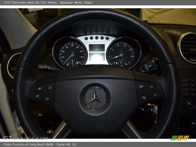 Alabaster White / Black 2007 Mercedes-Benz ML 500 4Matic